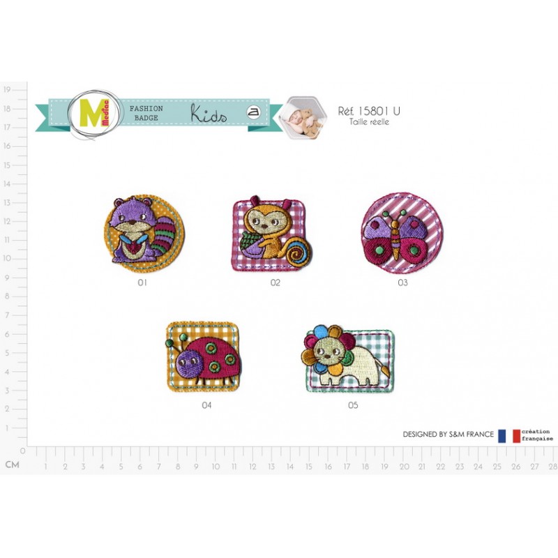 Stephanoise M15801 - S ECUSSON ANIMAUX RIGOLOS