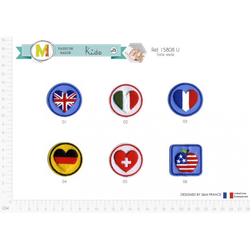 Stephanoise M15808 - S ECUSSON HAPPY DRAPEAUX