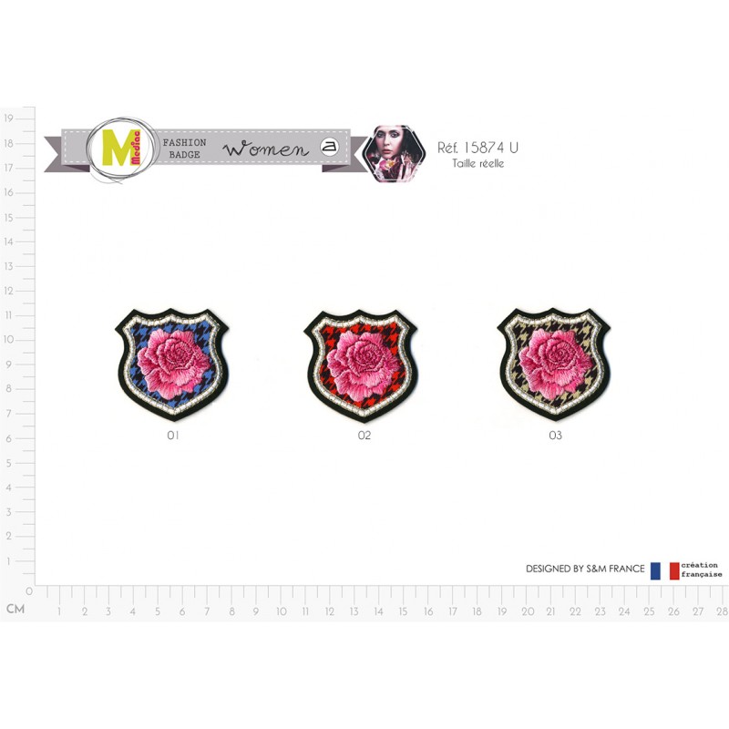 Stephanoise M15874 - S ECUSSON BLASON EDELWEISS