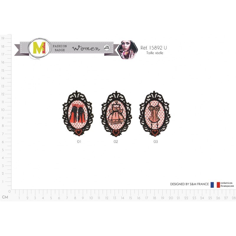 Stephanoise M15892 - S ECUSSON MOTIFS POUR FEMMES