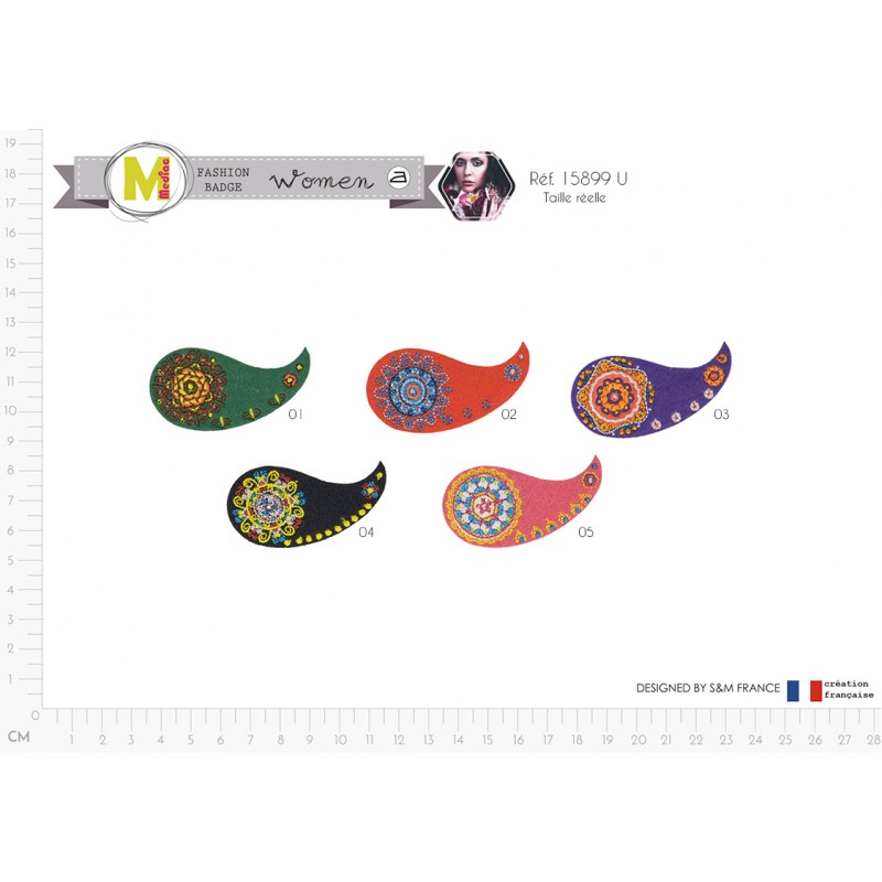 Stephanoise M15899 - S ECUSSON MOTIFS INDIENS