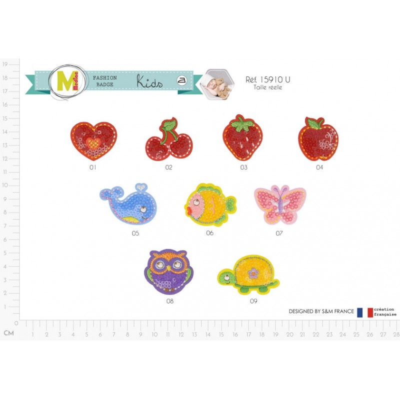 Stephanoise M15910 - MOTIFS PAILLETTES ENFANTS