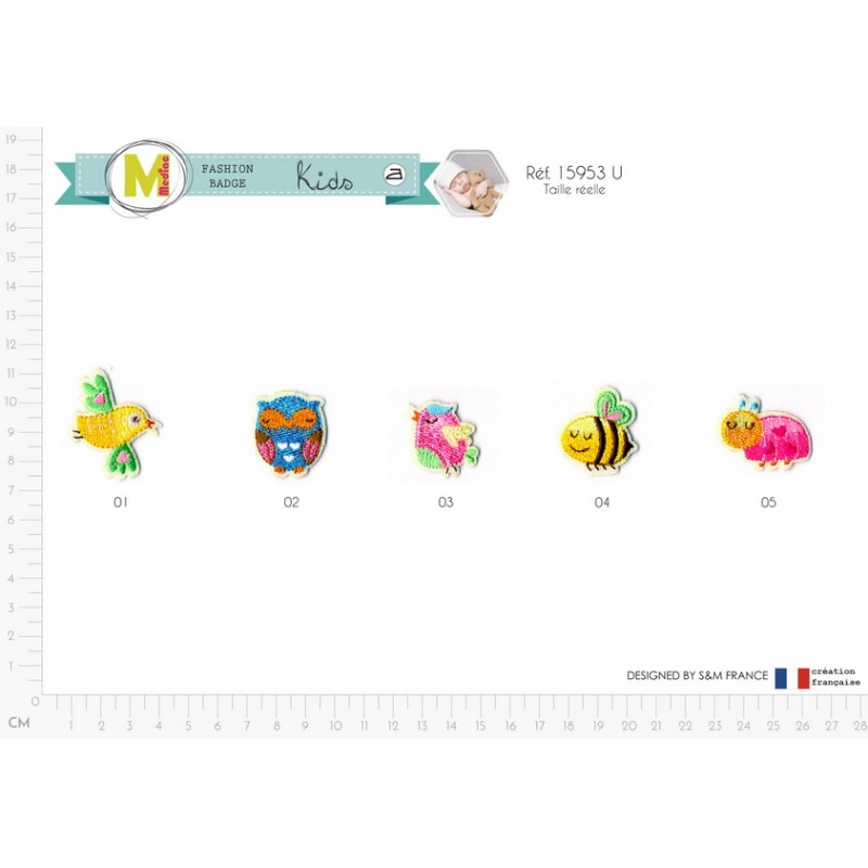 Stephanoise M15953 - S ECUSSON ANIMAUX VOLANTS