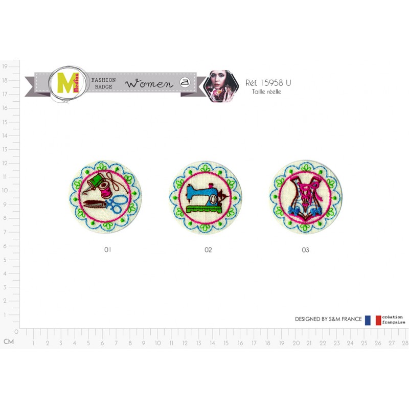 Stephanoise M15958 - M ECUSSON BADGE COUTURE