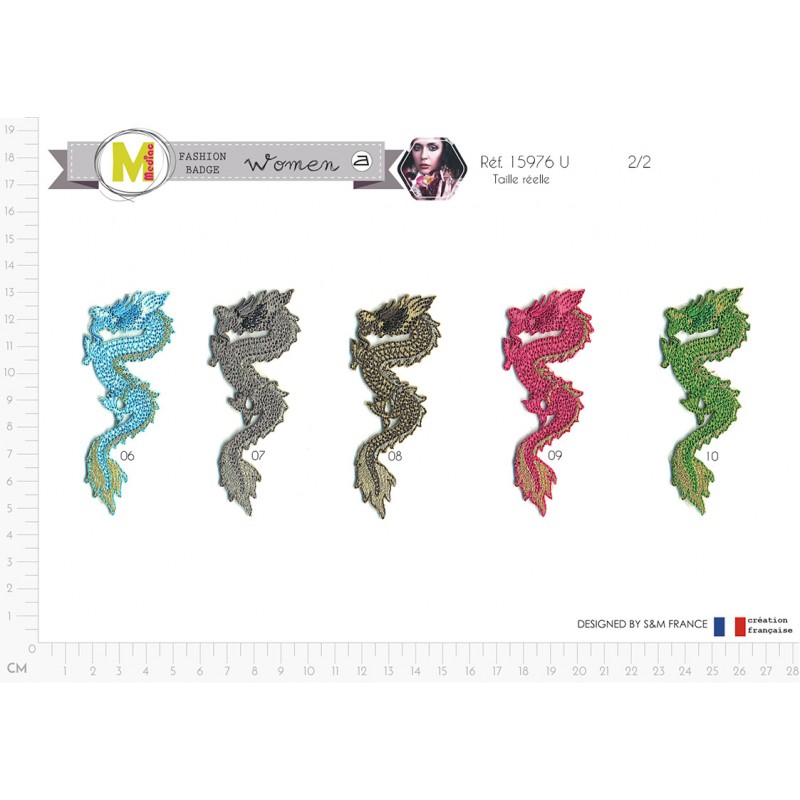 Stephanoise M15976 - M ECUSSON DRAGONS 8 5X3 CM