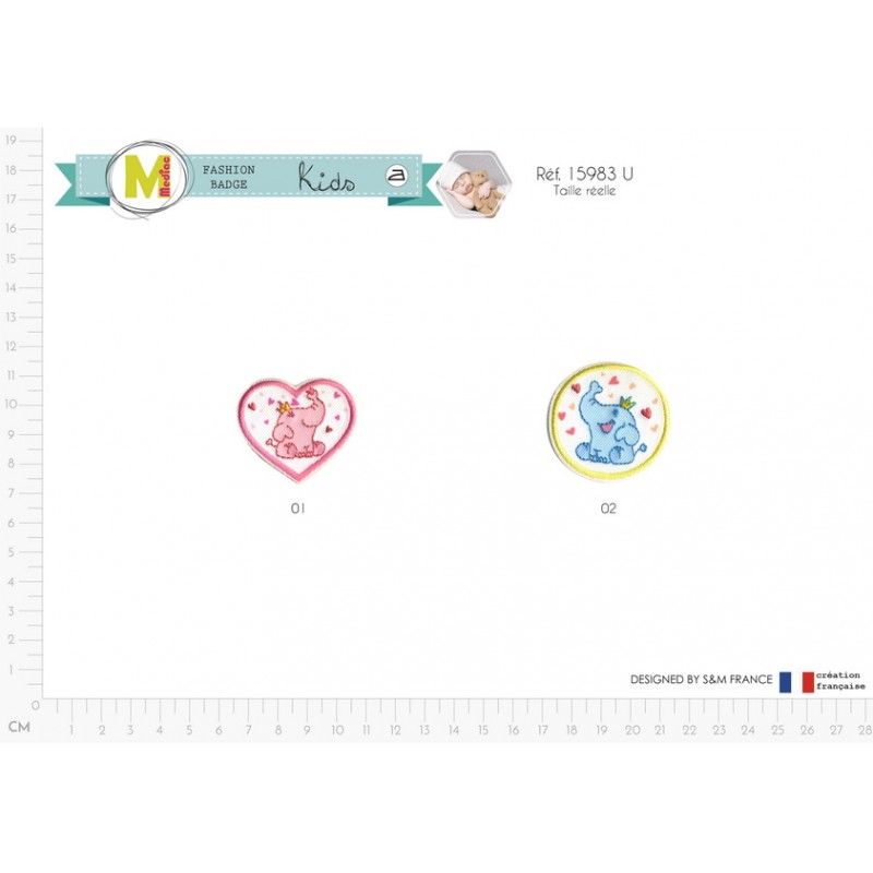 Stephanoise M15983 - S ECUSSON ELEPHANTS ENFANTS 4X3