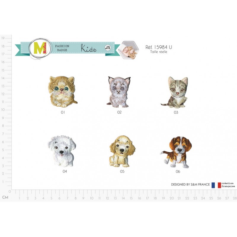 Stephanoise M15984 - S ECUSSON ANIMAUX ADORABLES