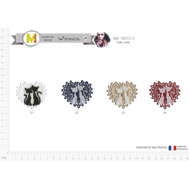 Stephanoise M16012 - S ECUSSON CHATS SUR COEUR 4X5CM