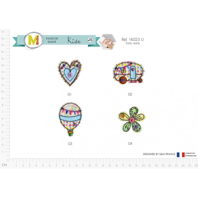 Stephanoise M16023 - M ECUSSON MOTIF IMPRIME