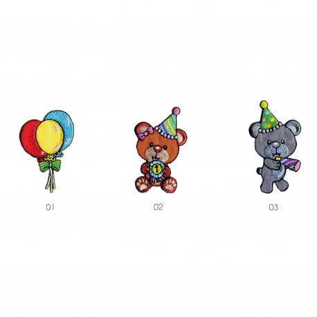 stephanoise M16026 - S ECUSSON OURS FESTIFS/BALLONS