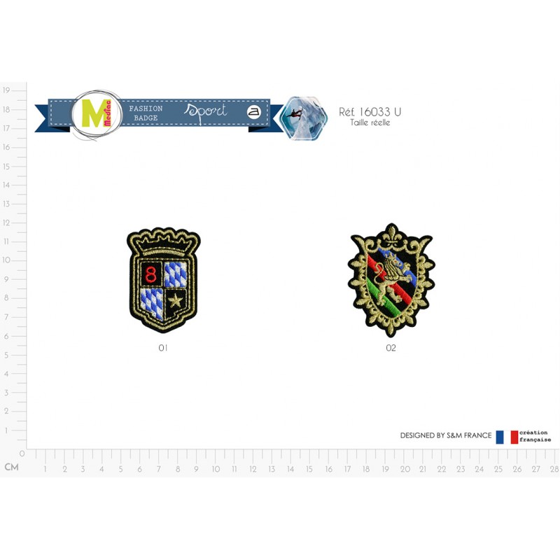 Stephanoise M16033 - M ECUSSON BLASONS METALLIQUE