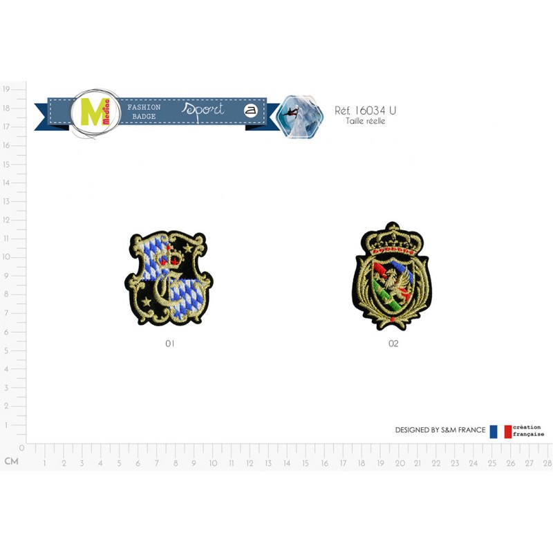 Stephanoise M16034 - M ECUSSON BLASONS METALLIQUE