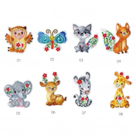 stephanoise M16045 - M ECUSSON ANIMAUX FLEURS ROUGE