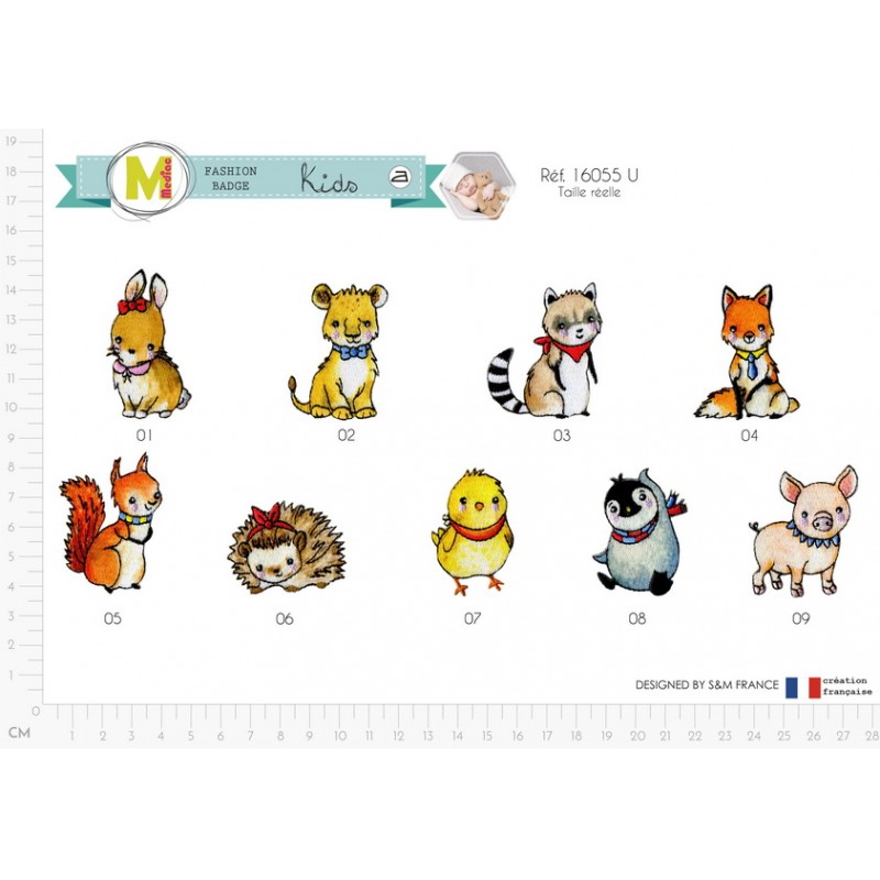 Stephanoise M16055 - S ECUSSON ANIMAUX CHICS