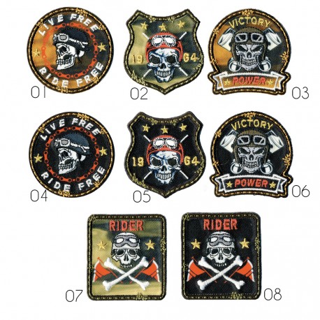 stephanoise M16067 - M ECUSSON BLASON TETE DE MORT