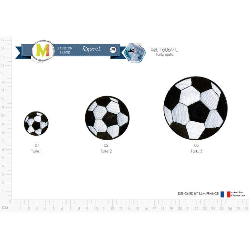 Stephanoise M16069 - M ECUSSON BALLON DE FOOT 5 5CM