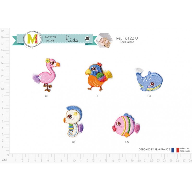 Stephanoise M16122 - S ECUSSON ANIMAUX COULEURS