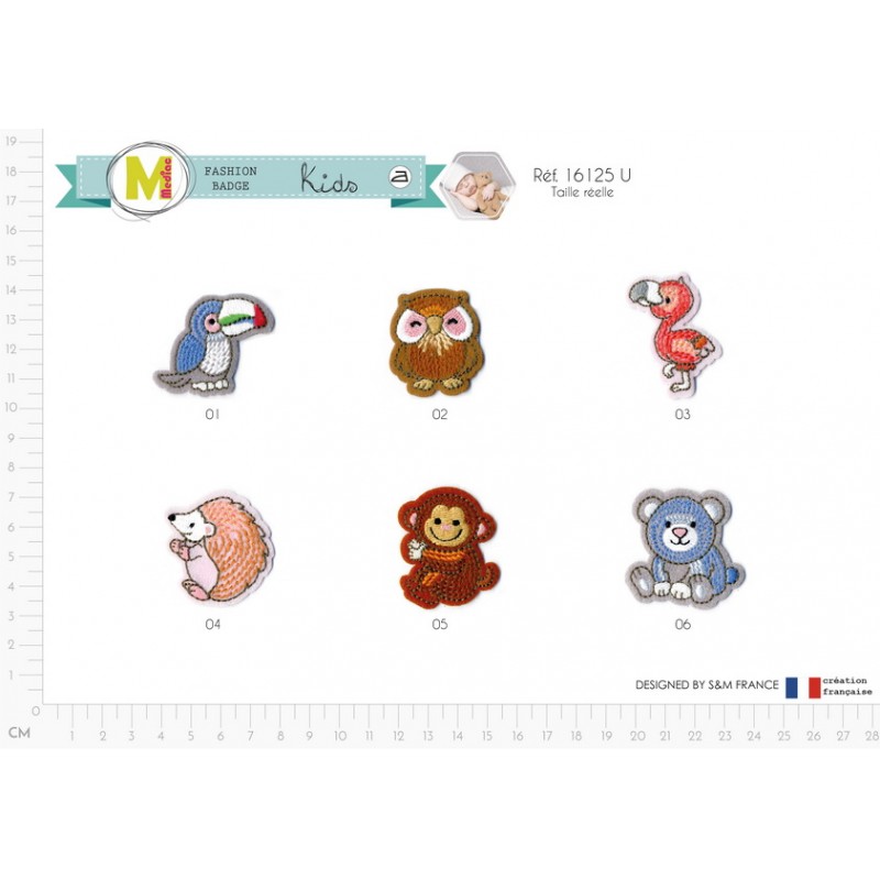 Stephanoise M16125 - S ECUSSON ANIMAUX EN FORET