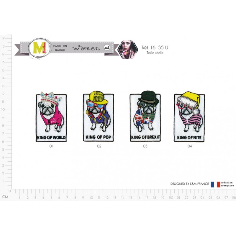 Stephanoise M16155 - M ECUSSON CHIEN KING OF 5X4CM