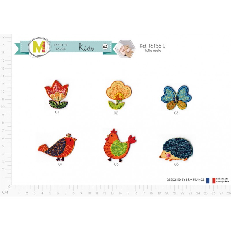 Stephanoise M16156 - M ECUSSON FLEURS ET ANIMAUX