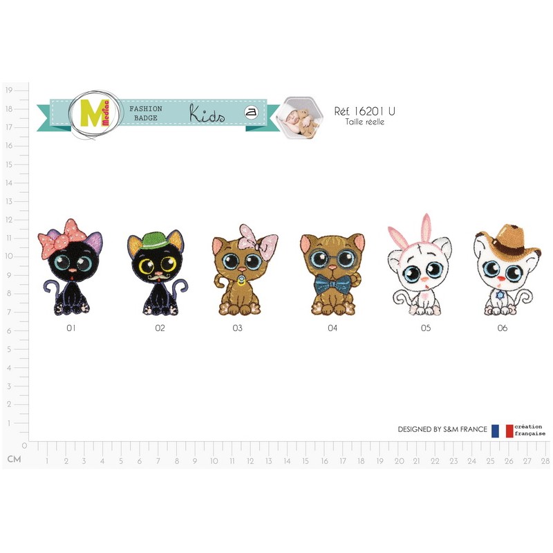 Stephanoise M16201 - S ECUSSON CHATS AUX GROS YEUX