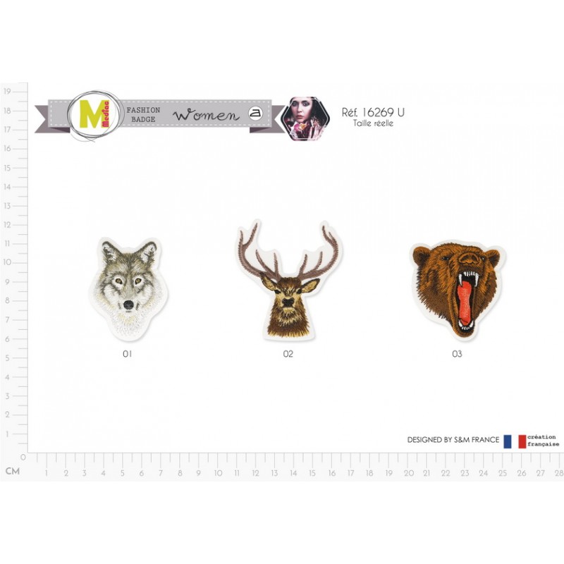 Stephanoise M16269 - M ECUSSON TETE ANIMAUX