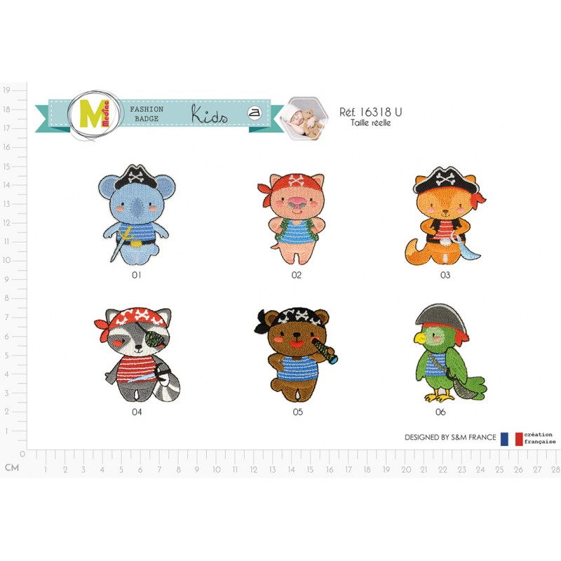 Stephanoise M16318 - M ECUSSON ANIMAUX PIRATES