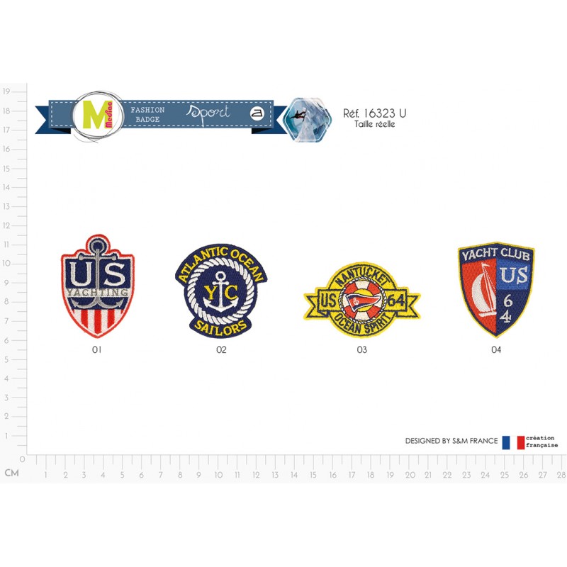 Stephanoise M16323 - M ECUSSON BLASON NAUTIQUE