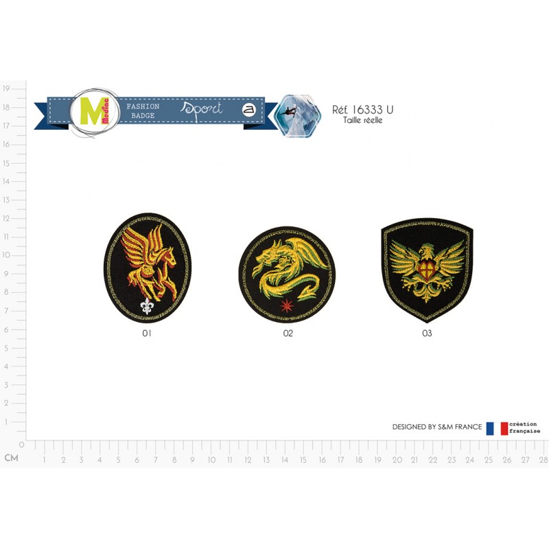 Stephanoise M16333 - M ECUSSON BLASON ANIMAUX