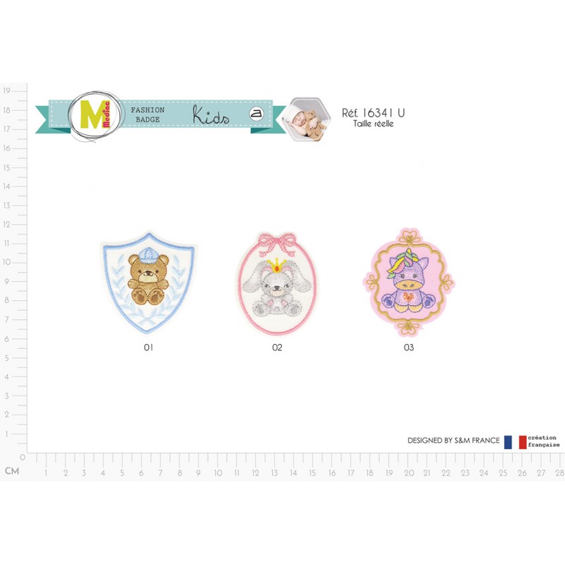 Stephanoise M16341 - M ECUSSON BADGE BEBE