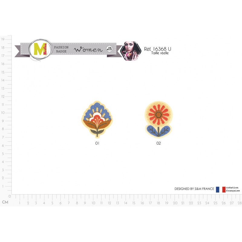 Stephanoise M16368 - S ECUSSON FLEUR NORDIQUE