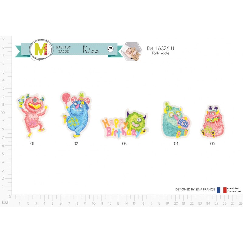 Stephanoise M16376 - M ECUSSON FETE D'ANNIVERSAIRE