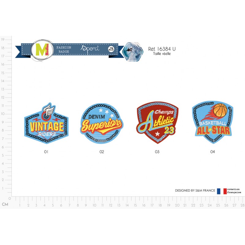 Stephanoise M16384 - M ECUSSON BLASON SPORT COLORE