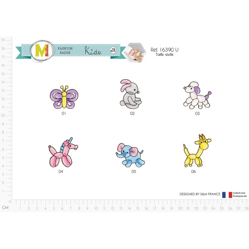 Stephanoise M16390 - S ECUSSON ANIMAUX BALLON