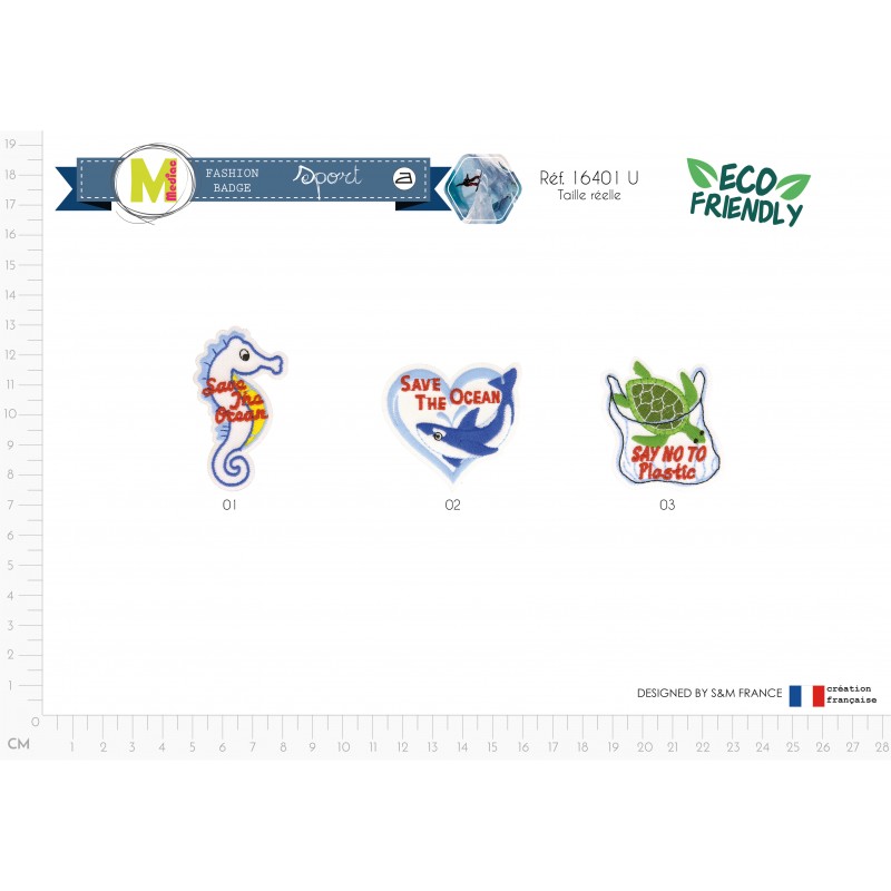 Stephanoise M16401 - M ECUSSON SAVE THE OCEAN
