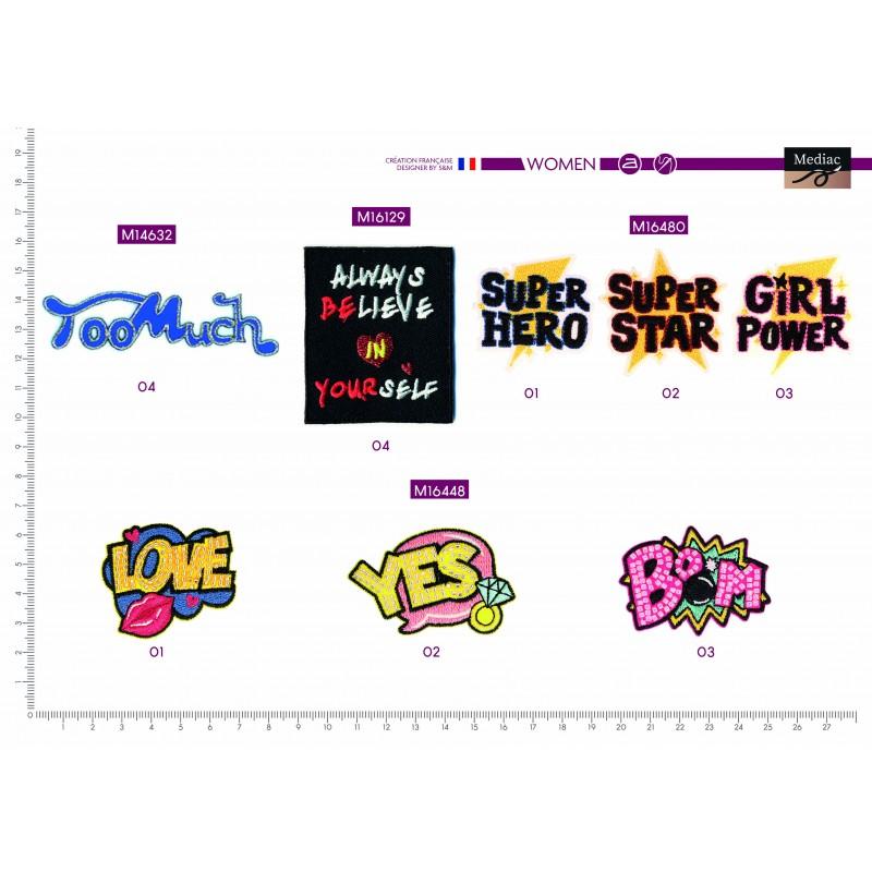 Stephanoise M16448 - S ECUSSON MOTS EN PERLE