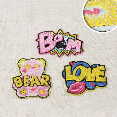 stephanoise M16448 - S ECUSSON MOTS EN PERLE