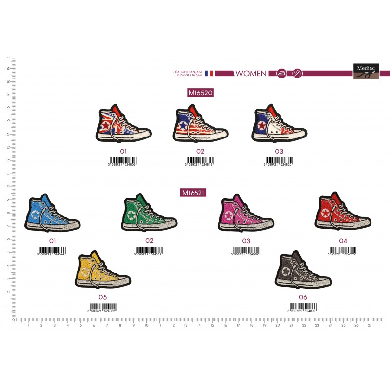 Stephanoise M16521 - S ECUSSON BASKETS COULEURS