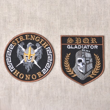 stephanoise M16541 - M ECUSSON BLASON TETE DE MORT