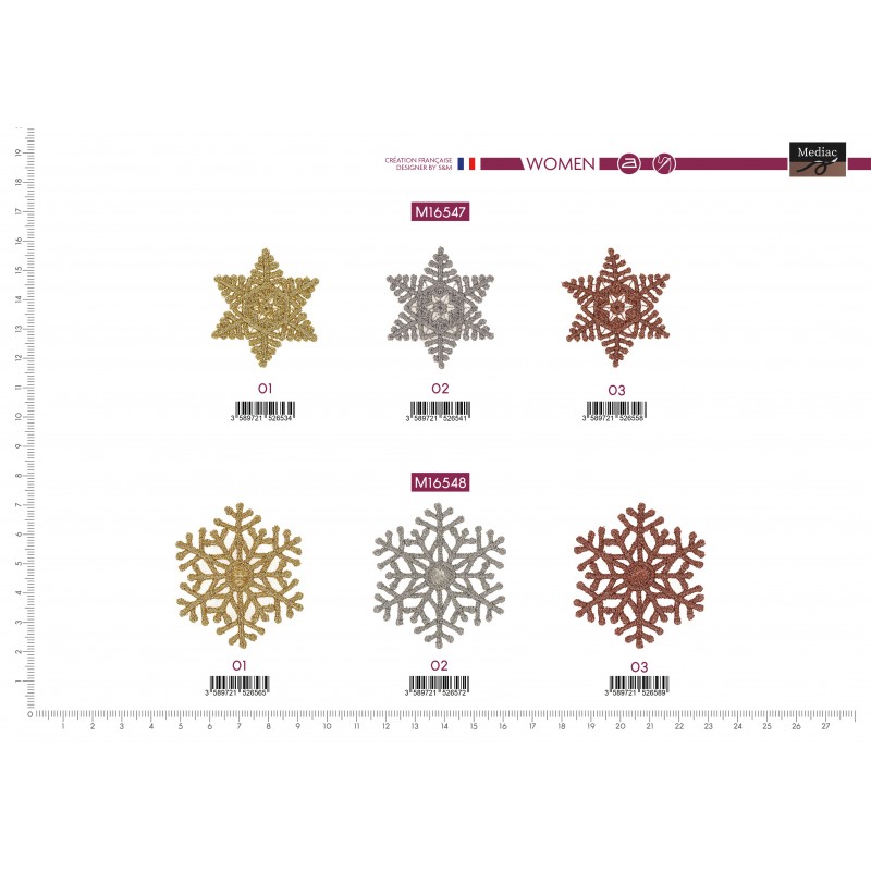 Stephanoise M16548 - S ECUSSON GRAND FLOCON DE NEIGE