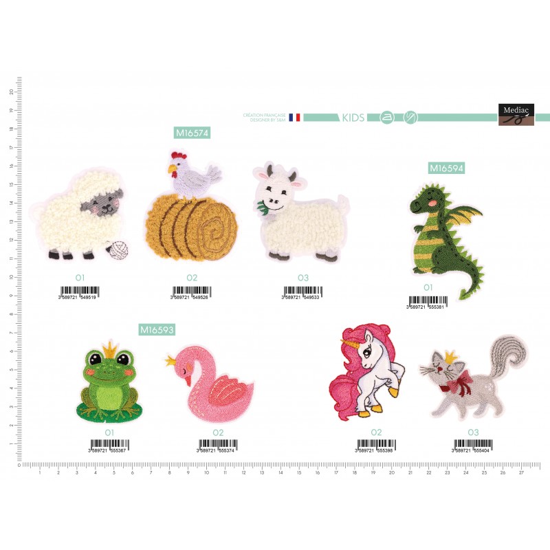 Stephanoise M16594 - M ECUSSON DRAGON/LICORNE/CHAT