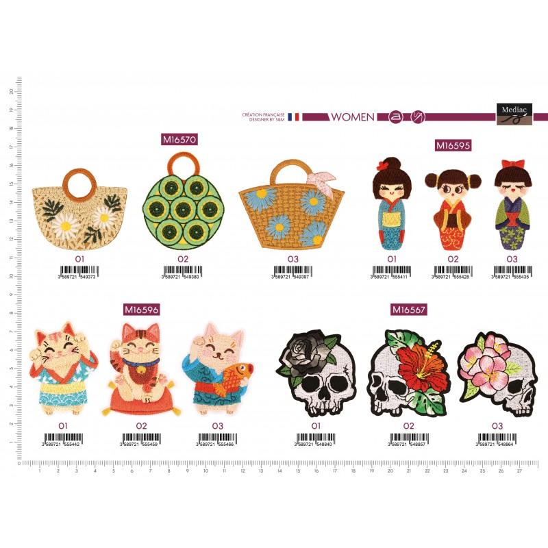 Stephanoise M16595 - S ECUSSON POUPEE EN KIMONO