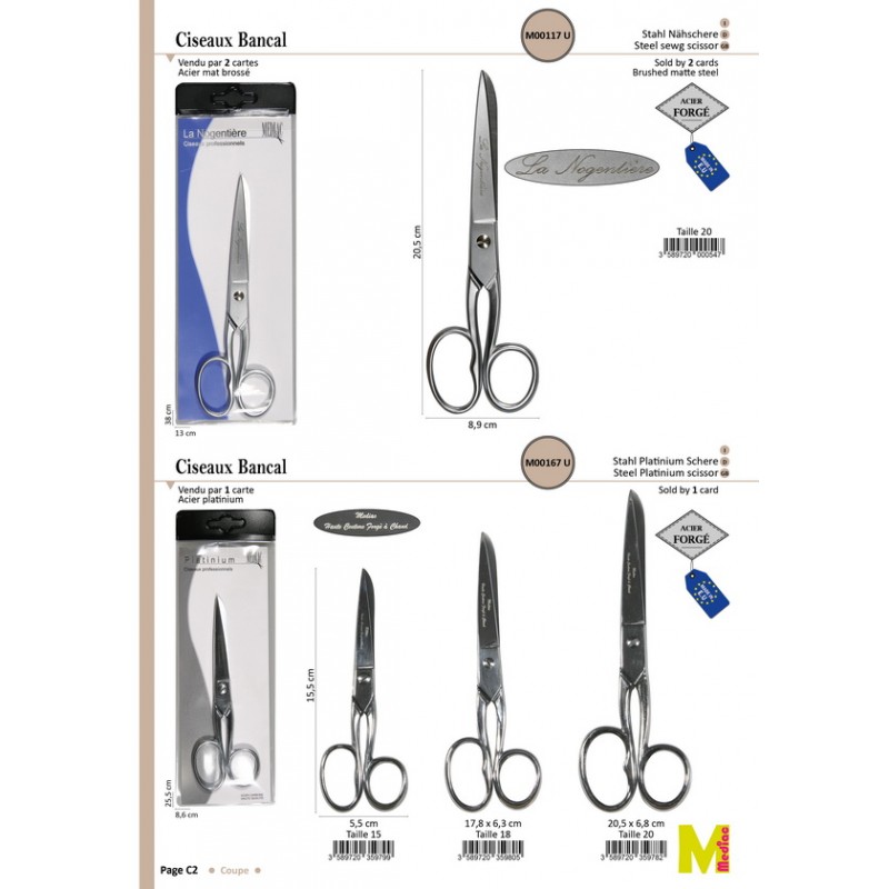 Stephanoise M167 - CISEAU BANCAL ACIER PLATINIUM