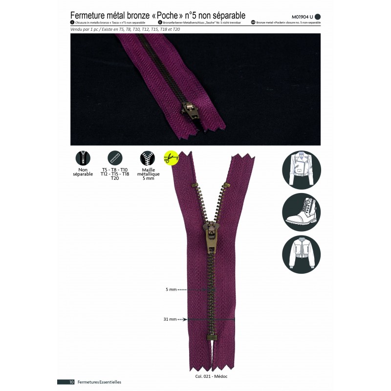 Stephanoise M1904 - METAL 5 BRONZE NON SÉPARABLE
