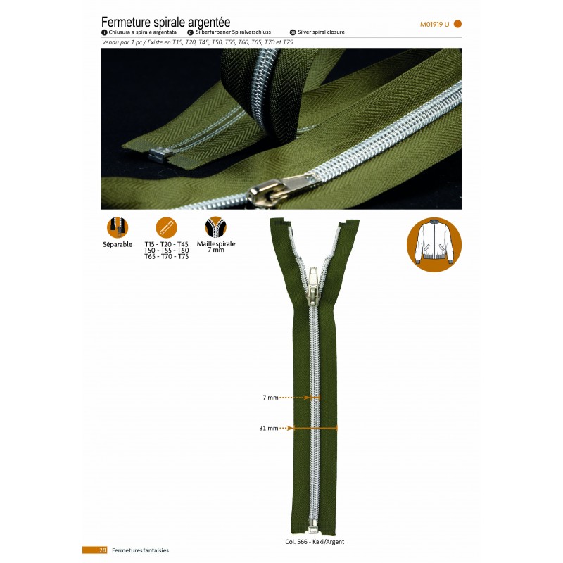 Stephanoise M1919 - SPIRALE SEPARABLE N°5 "ARGENT"