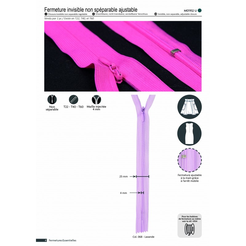 Stephanoise M1932 - CHC26 FERMETURE INVISIBLE