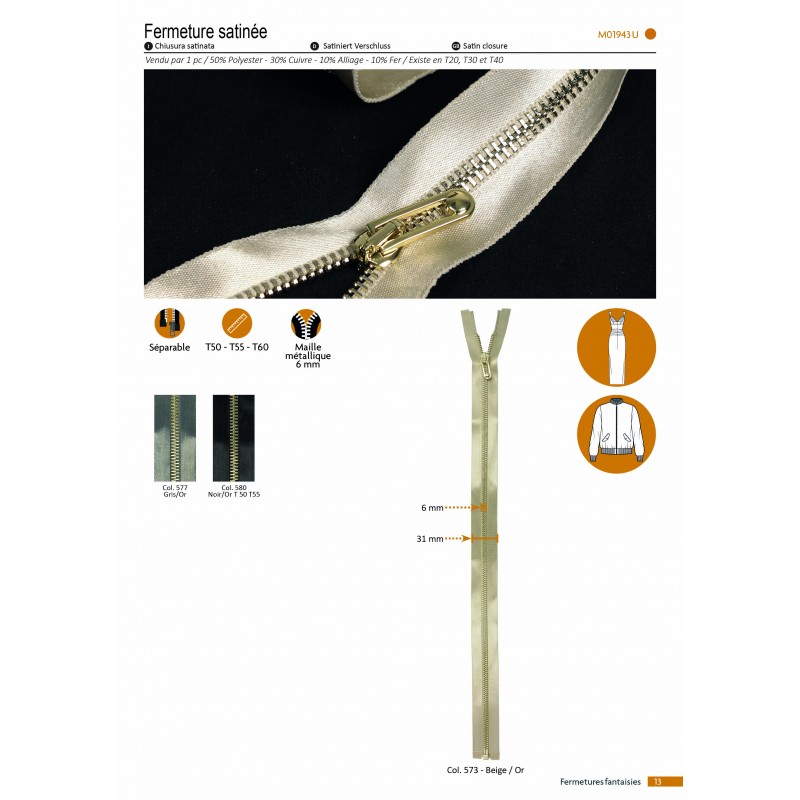 Stephanoise M1943 - FERMETURE SATINÉE