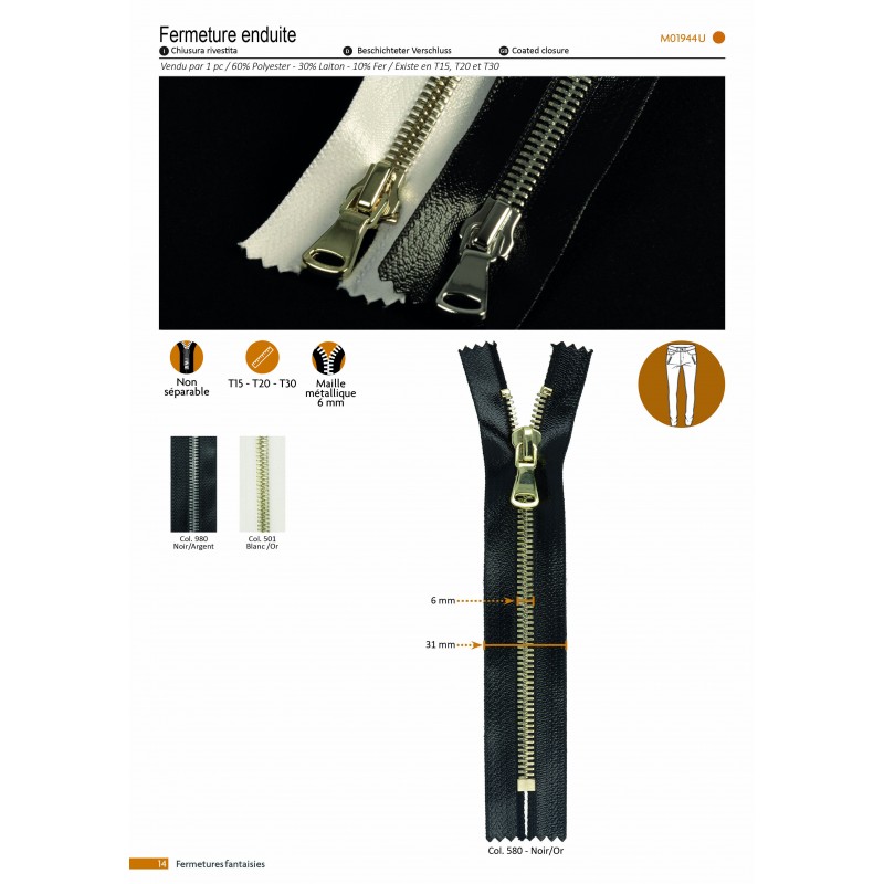 Stephanoise M1944 - FERMETURE ENDUITE NS