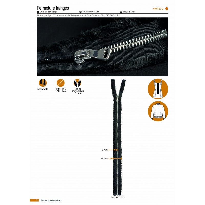 Stephanoise M1957 - FERMETURE FRANGE SEPINGLE