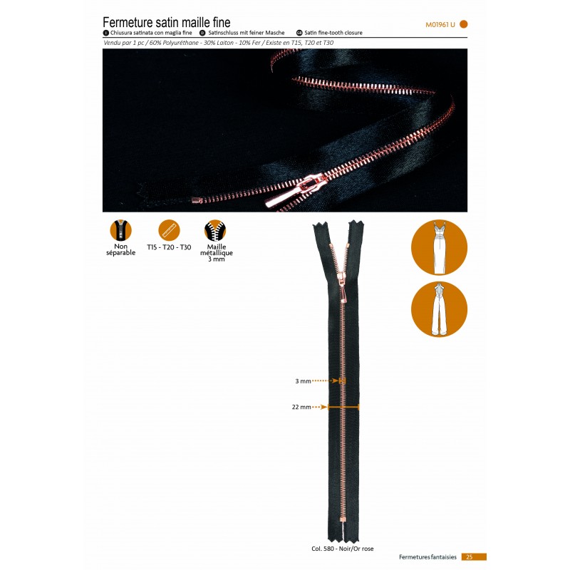 Stephanoise M1961 - FERMETURE SATIN NS